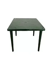 Пластиковый квадратный стол БИМАпласт (зеленый)