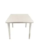 Пластиковый квадратный стол БИМАпласт (белый)