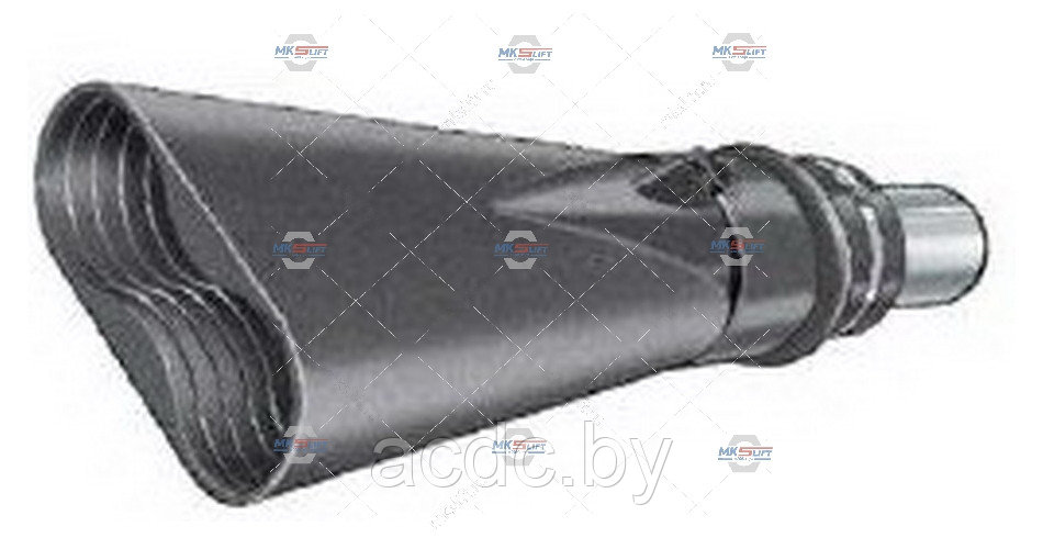 Насадка газоприёмная 75 мм. из каучука овальная Aerservice арт. BGO10000075140 - фото 1 - id-p225427633