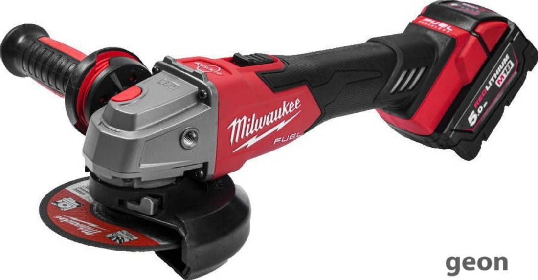 Угловая шлифмашина Milwaukee M18 FSAG125XB-502X Fuel 4933478430 (с 2-мя АКБ) - фото 1 - id-p225428235