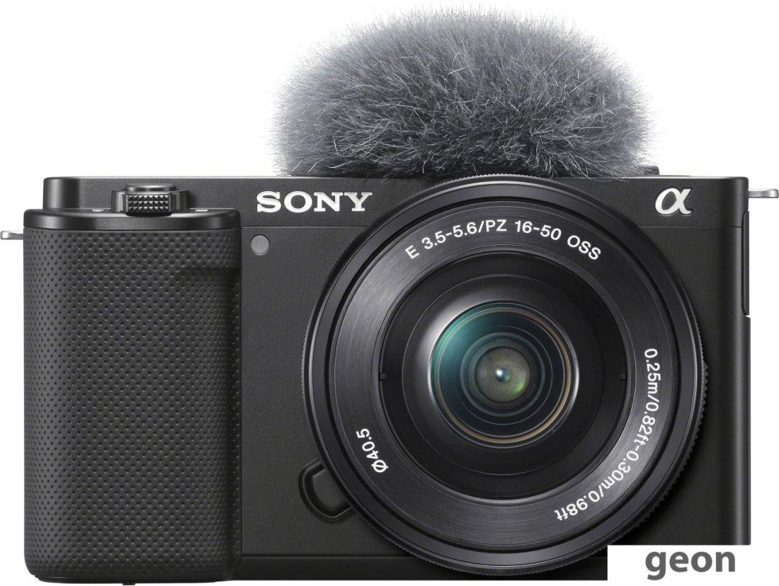Беззеркальный фотоаппарат Sony ZV-E10L Kit 16-50mm (черный) - фото 1 - id-p225427961