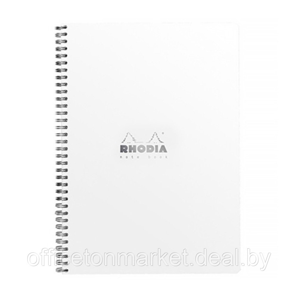 Блокнот "Rhodia", А4+, 160 страниц, клетка, белый