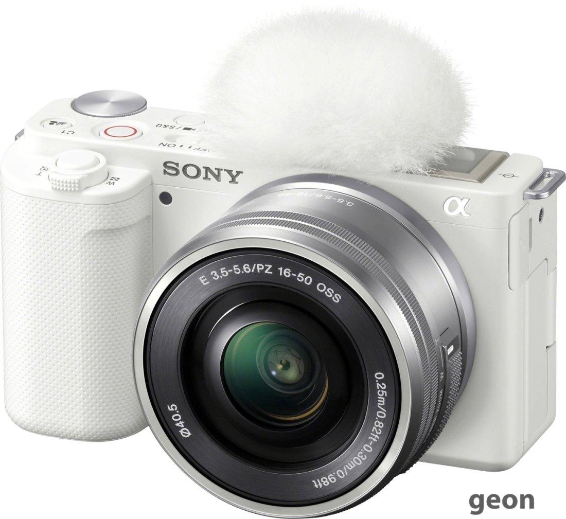 Беззеркальный фотоаппарат Sony ZV-E10L Kit 16-50mm (белый) - фото 2 - id-p225427969