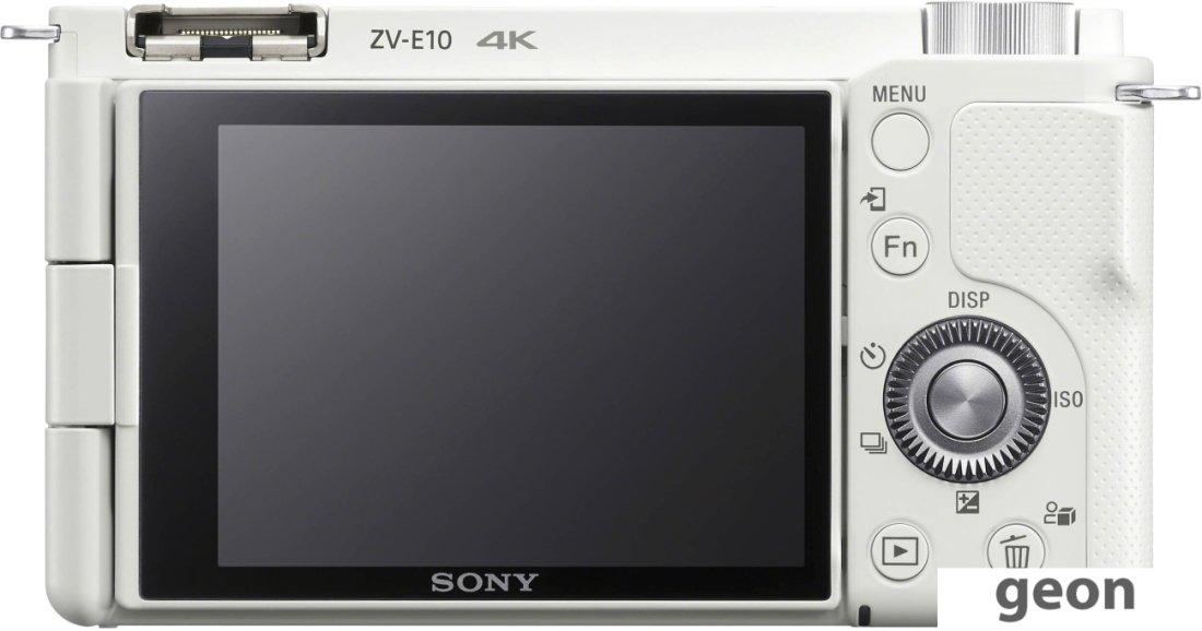 Беззеркальный фотоаппарат Sony ZV-E10L Kit 16-50mm (белый) - фото 3 - id-p225427969