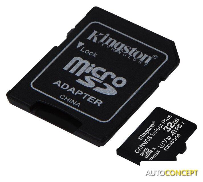 Карта памяти Kingston Canvas Select Plus microSDHC 32GB (с адаптером) - фото 2 - id-p213197454