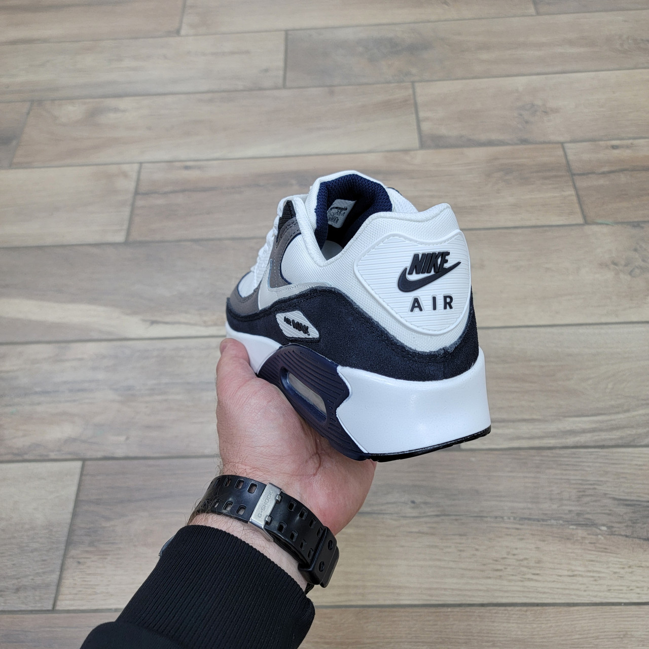 Кроссовки Nike Air Max 90 White Gray Blue - фото 4 - id-p225401989