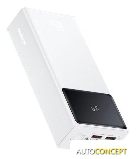 Внешний аккумулятор Baseus Star-Lord Digital Display Fast Charging Power Bank 30000mAh 65W (белый) - фото 2 - id-p222151380