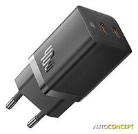 Сетевое зарядное Baseus GaN5 Pro Fast Charger C+C 40W CCGP180101 (черный)