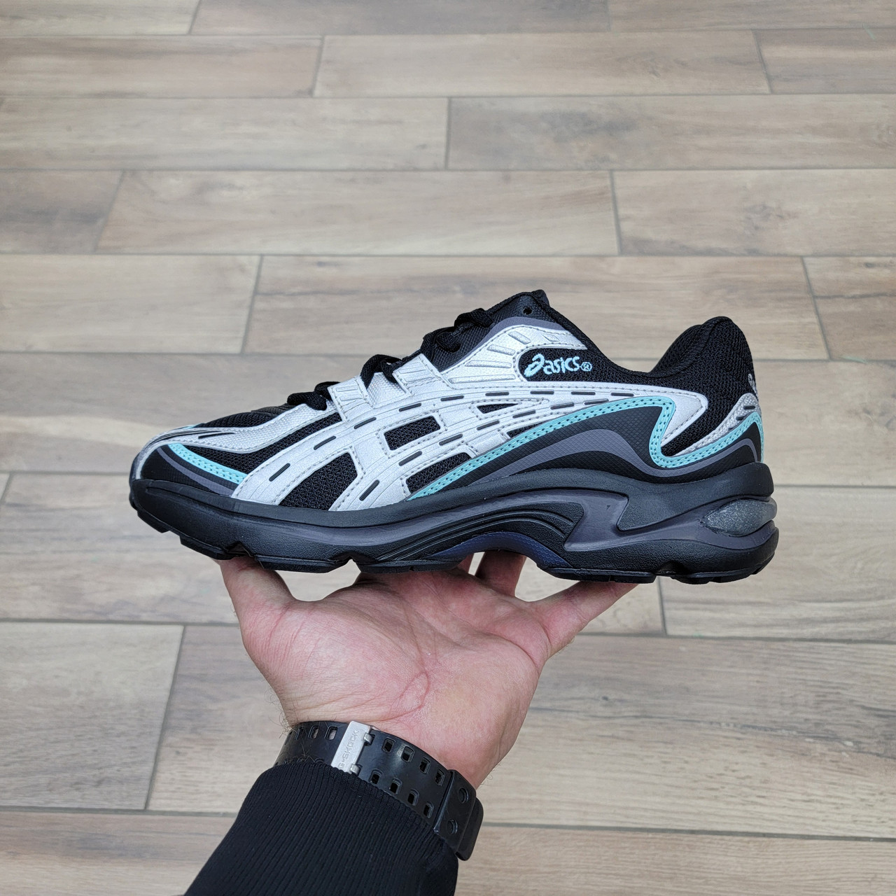 Кроссовки Asics Gel-Preleus Black Silver - фото 1 - id-p225400222