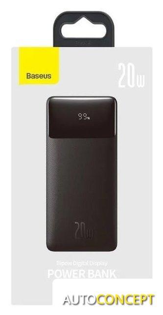 Внешний аккумулятор Baseus Bipow Digital Display PPDML-N01 30000mAh (черный) - фото 4 - id-p213197453