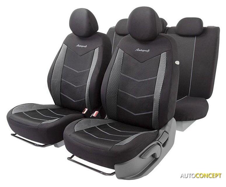 Комплект чехлов для сидений Autoprofi Aeroboost AER-1102 (черный) - фото 1 - id-p213199110