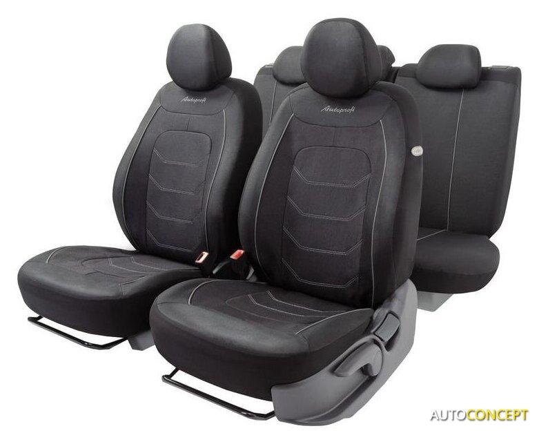 Комплект чехлов для сидений Autoprofi Arrow ARW-1102 (черный/темно-серый) - фото 1 - id-p213199030