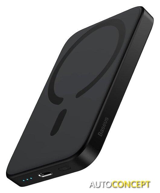 Внешний аккумулятор Baseus Magnetic Mini Wireless Fast Charging Power Bank 20W 6000mAh (черный) - фото 1 - id-p213198396