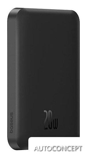 Внешний аккумулятор Baseus Magnetic Mini Wireless Fast Charge Power Bank 20W 5000mAh (черный) - фото 1 - id-p222151371