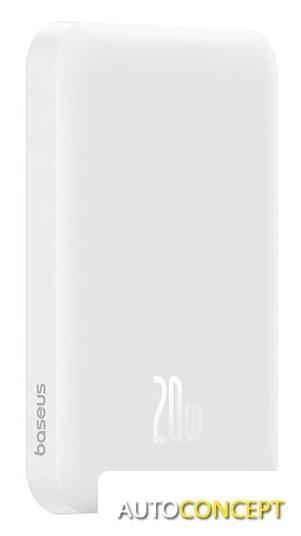 Внешний аккумулятор Baseus Magnetic Mini Wireless Fast Charge Power Bank 20W 5000mAh (белый) - фото 1 - id-p222151372