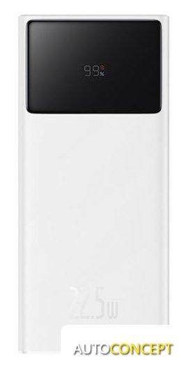 Внешний аккумулятор Baseus Star-Lord Digital Display Fast Charge 20000mAh (белый) - фото 1 - id-p213198302