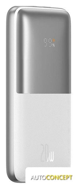 Внешний аккумулятор Baseus Bipow Pro Digital Display Fast Charge 20W 10000mAh (белый) - фото 3 - id-p213197406