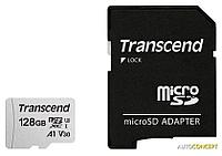 Карта памяти Transcend microSDXC 300S 128GB + адаптер