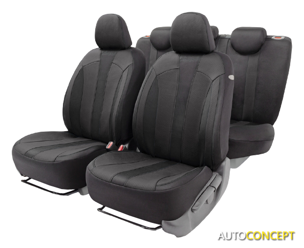 Комплект чехлов для сидений Autoprofi Perfomance PRF-1505 (черный) - фото 1 - id-p213199032