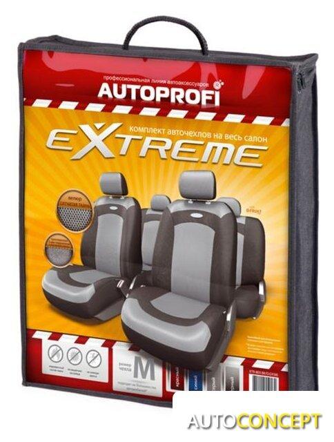 Комплект чехлов для сидений Autoprofi Extreme XTR-803 (черный/серый) - фото 4 - id-p213199059