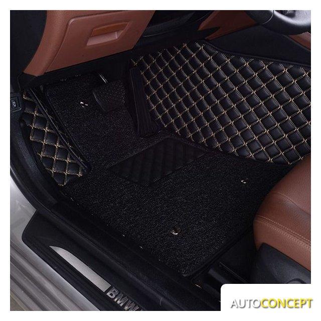 Автомобильные коврики 555 Коврик 5D Kristall deluxe Black+Beige (BMW X7 , 7 seats 3 Row 2019-) - фото 3 - id-p213196730