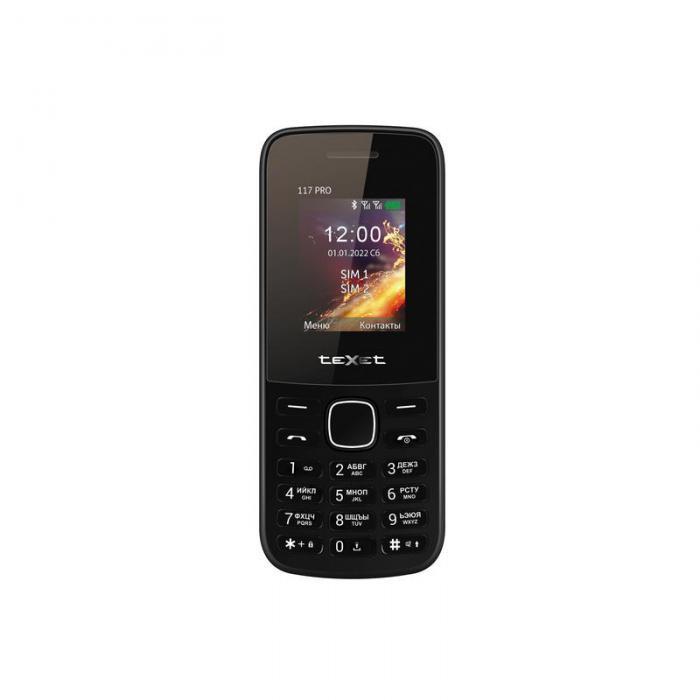 Сотовый телефон teXet TM-117 4G Pro Black - фото 1 - id-p225429275