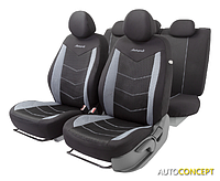 Комплект чехлов для сидений Autoprofi Aeroboost AER-1102 (черный/серый)