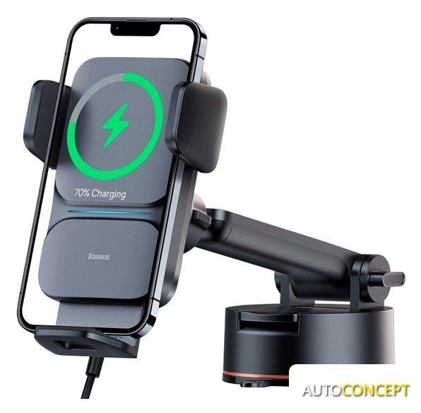 Держатель для смартфона Baseus Wisdom Auto Alignment Car Mount Wireless Charger CGZX000101 - фото 1 - id-p213197527