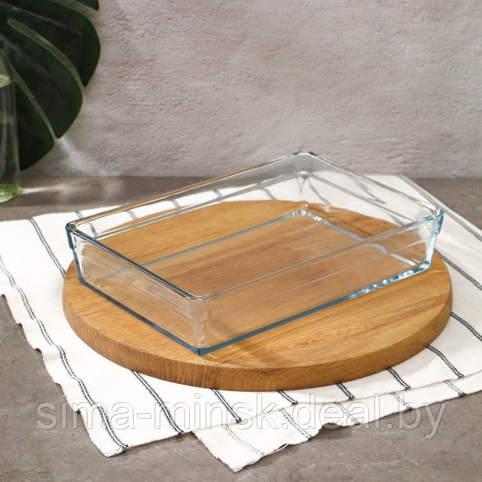 Набор посуды для СВЧ Borcam, стеклянный, 2 предмета: 2.5 л, 4.35 л, 28.7×19.7×6 см, 36.7×25.7×6 см - фото 4 - id-p225429360