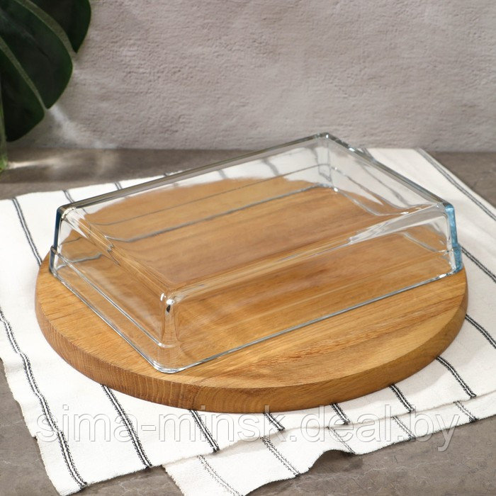 Набор посуды для СВЧ Borcam, стеклянный, 2 предмета: 2.5 л, 4.35 л, 28.7×19.7×6 см, 36.7×25.7×6 см - фото 5 - id-p225429360