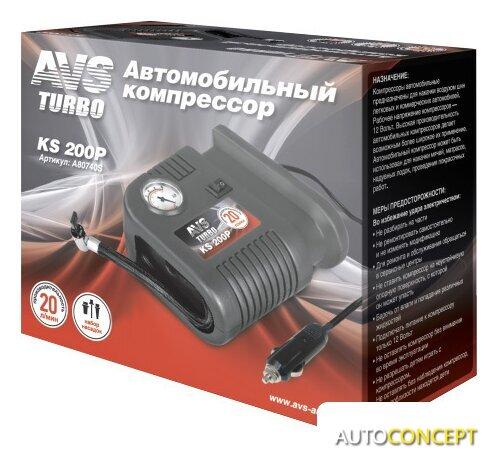 Автомобильный компрессор AVS Turbo KS 200P - фото 2 - id-p213199079