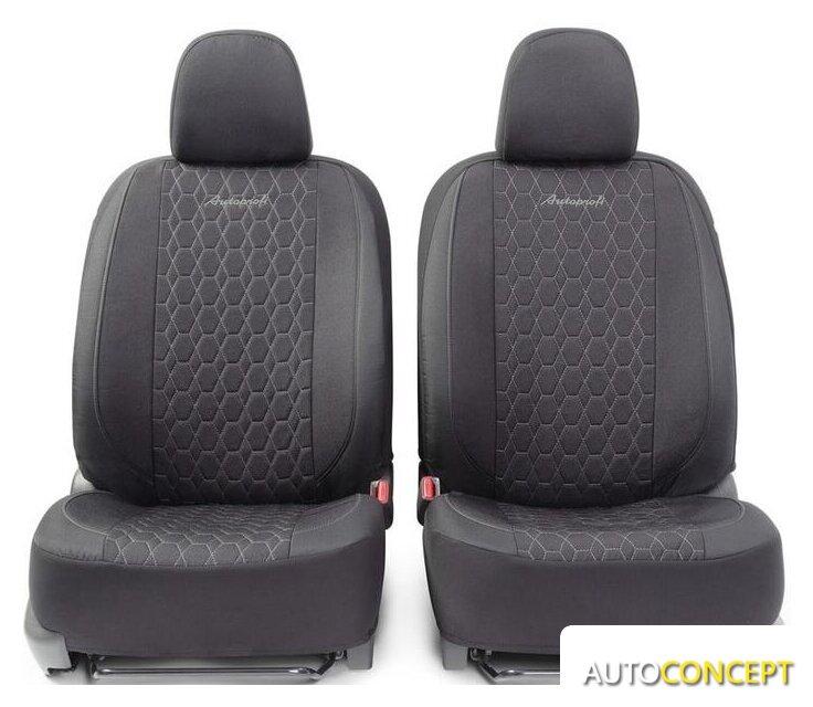 Комплект чехлов для сидений Autoprofi Verona VER-0405 (черный/серый) - фото 2 - id-p213199050