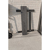 Скамья складная «Лаундж», 800×302×450 мм, цвет ДПК серый / каркас металл чёрный матовый, фото 2