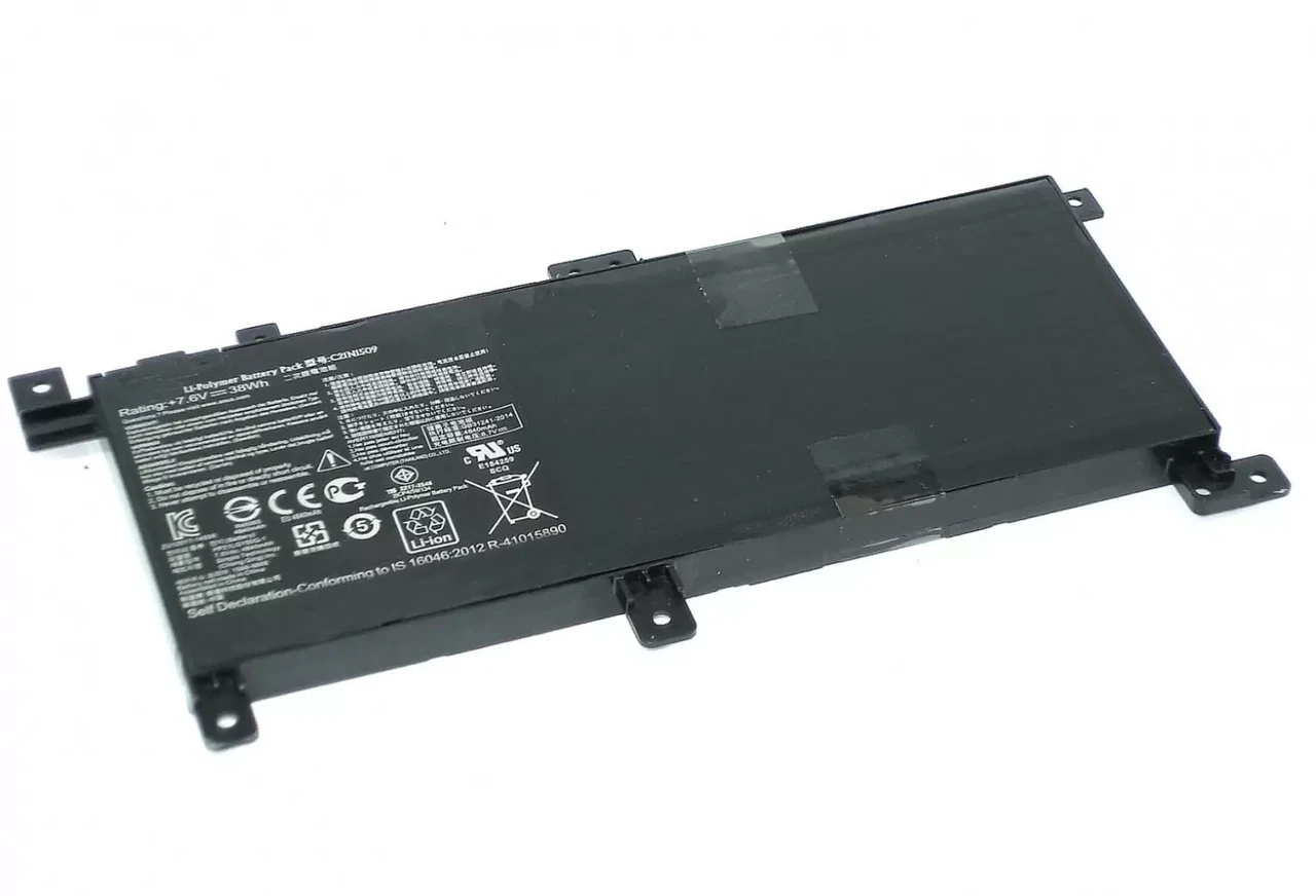 Аккумулятор (батарея) C21N1509 для ноутбука Asus X556, 7.6В, 5000мАч, Li-ion черный - фото 1 - id-p225430235