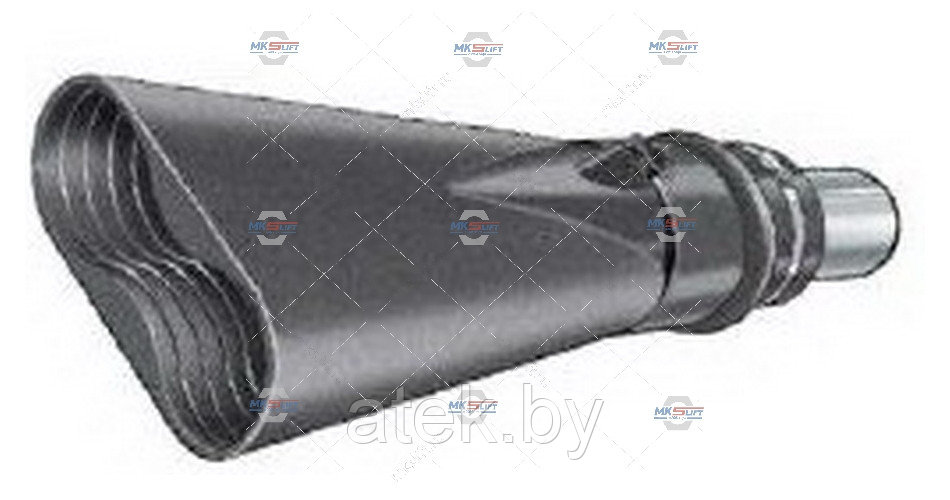 Насадка газоприёмная 75 мм. из каучука овальная Aerservice арт. BGO10000075140