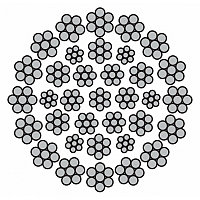 Канат стальной 14 мм, 35х7-RHLL-U-2160 Н/мм2 (220 кгс/мм2), ASTM A1023/EN 12385-4