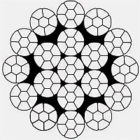 Канат стальной 12 мм, 19хK7-RHLL-U-2160 Н/мм2 (220 кгс/мм2), ASTM A1023/EN 12385-4