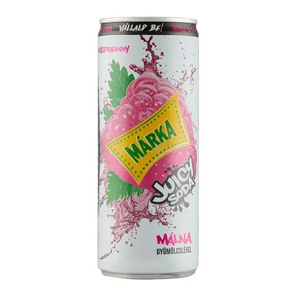 Напиток газированный M?rka Juicy Soda со вкусом малины, 0.25 л, фото 2
