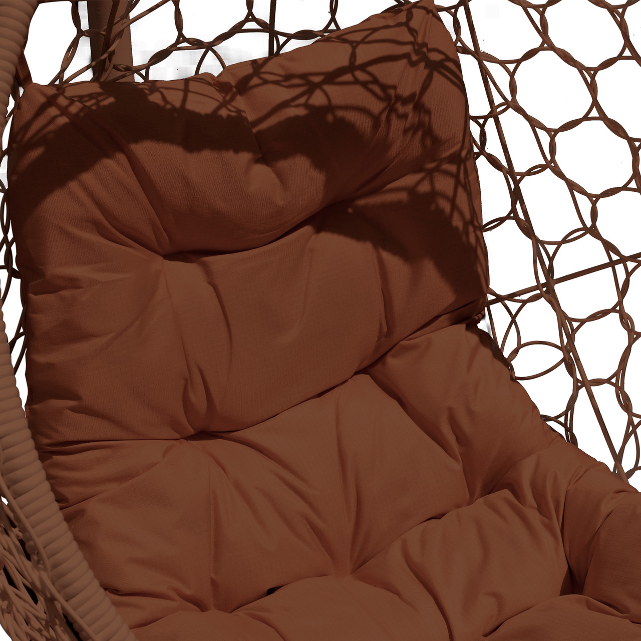 Кресло-кокон подвесное «Либра» коричневое с подушкой - фото 5 - id-p225431498