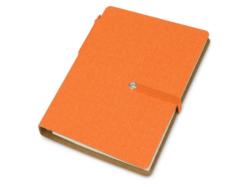 Набор стикеров А6 Write and stick с ручкой и блокнотом, оранжевый - фото 1 - id-p225431136