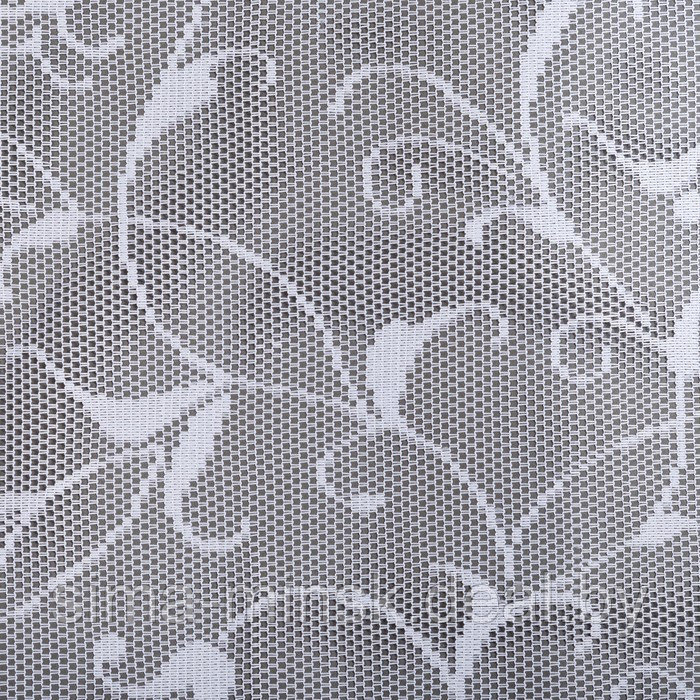 Тюль на шторной ленте, 145х250 см, цвет белый, 100% полиэстер - фото 2 - id-p225432036