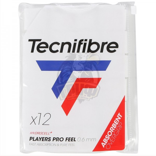 Обмотка для теннисной ракетки Tecnifibre Players Pro Feel (белый) (арт. 52PLAPRO12)