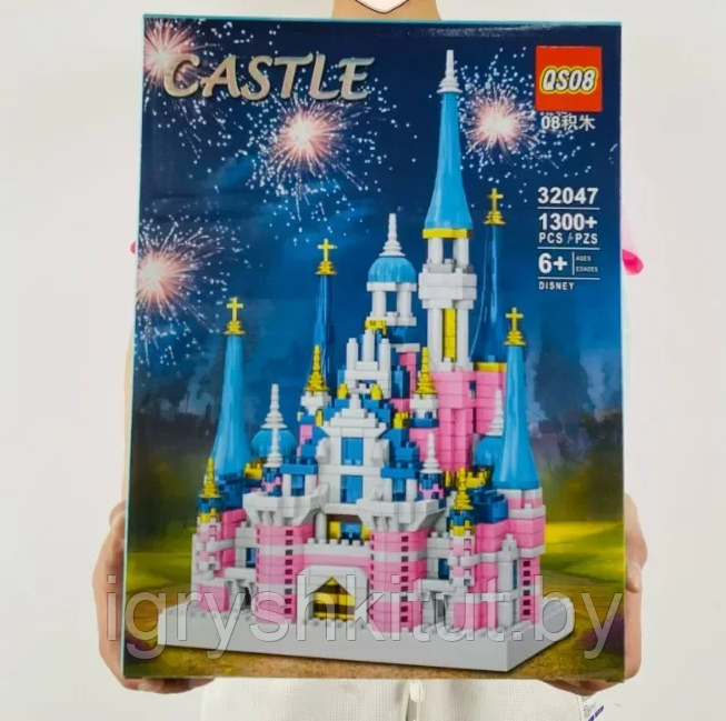 Детский конструктор «Замок принцессы», 1300+ деталей