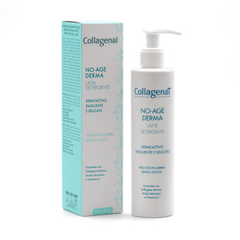 Очищающее молочко для снятия макияжа CollagenaT No-Age Derma Cleansing Milk с морским коллагеном, гиалуроновой - фото 1 - id-p225433549