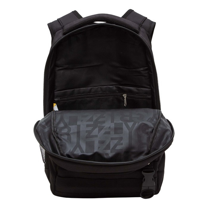 Рюкзак молодёжный 43 х 31 х 20 см, Grizzly, эргономичная спинка, отделение для ноутбука, чёрный - фото 3 - id-p225434134