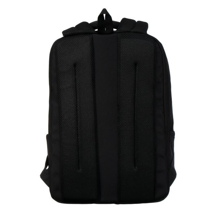 Рюкзак молодёжный, 41,5 х 29 х 18 см, Grizzly 134, эргономичная спинка, отделение для ноутбука, чёрный/красный - фото 5 - id-p225434156