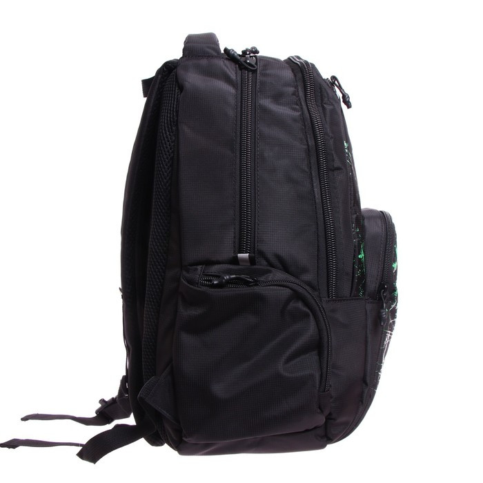 Рюкзак молодёжный, 42 х 32 х 22 см, Grizzly 333, эргономичная спинка, отделение для ноутбука, красный/зелёный - фото 4 - id-p225434157