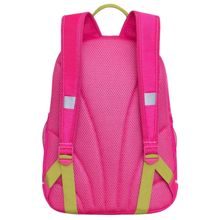 Рюкзак школьный, 38 х 28 х 18 см, Grizzly, эргономичная спинка, розовый - фото 2 - id-p225434196