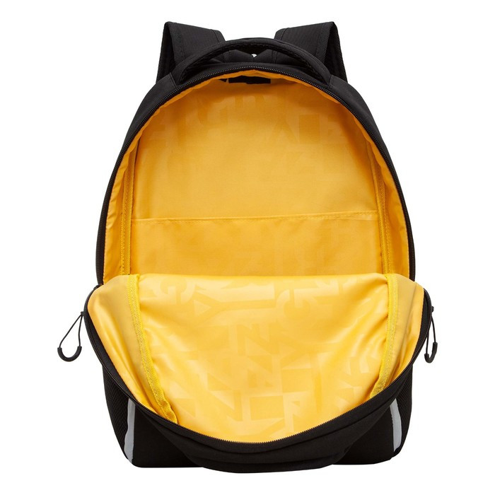 Рюкзак школьный, 38 х 29 х 16 см, Grizzly, эргономичная спинка, чёрный - фото 3 - id-p225434206