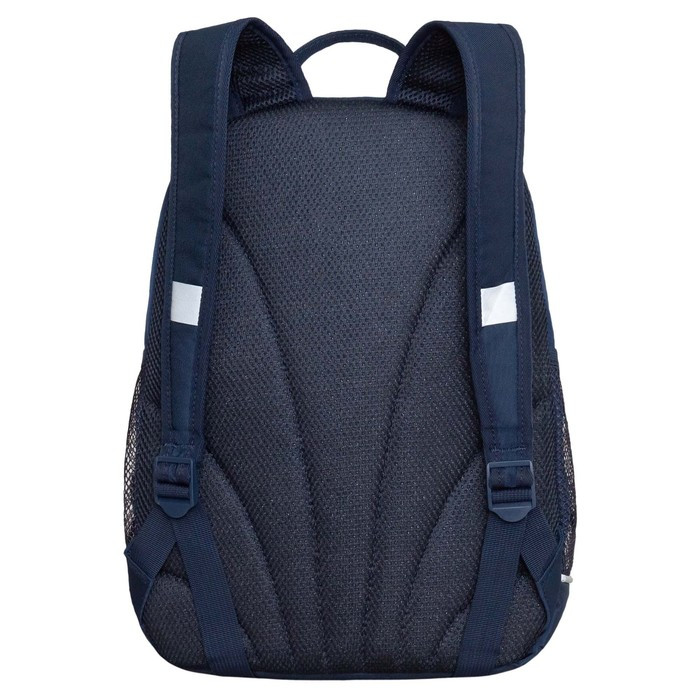 Рюкзак школьный, 38 х 28 х 18 см, Grizzly, эргономичная спинка, + брелок, синий - фото 2 - id-p225434212